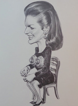 With the shipping magnate Onassis jokingly nicknaming his wife Jackie Kennedy as "Supertanker," the cartoon here morphs the former First Lady into a bit of a hardware asset now owned by Onassis.
