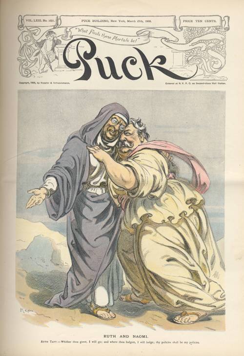 taft and roosevelt as biblical women ruth and naomi
