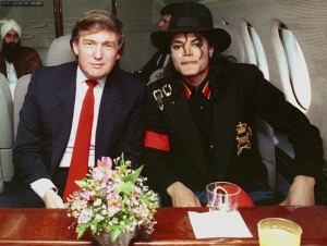 Trump and Jackson aboard private plane to visit the ailing young Ryan White, who died of AIDS.