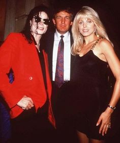 Jackson with Trump and second wife Marla Maples.