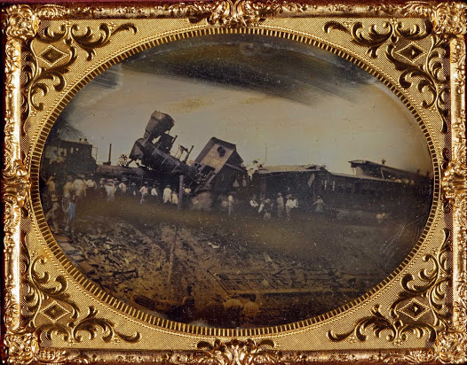 Train accident in Rhode Island, August 1852.